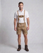 Traditionelle Trachten-Shorts für Herren mit detaillierter Stickerei