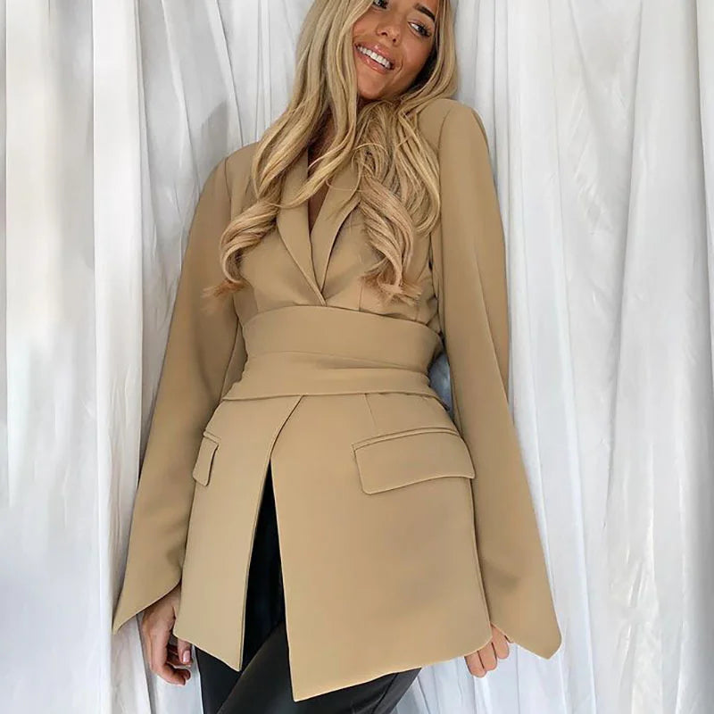 Blazer mit Gürtel