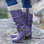 Bequeme rutschfeste Stiefel mit Reißverschluss EB