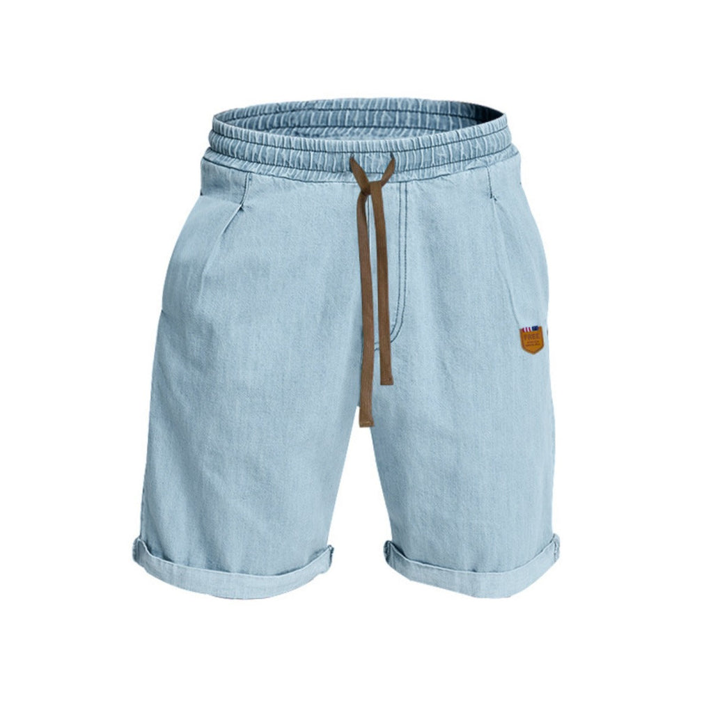 EB | Kurze Hose aus schwerem gewaschenem Baumwolldenim