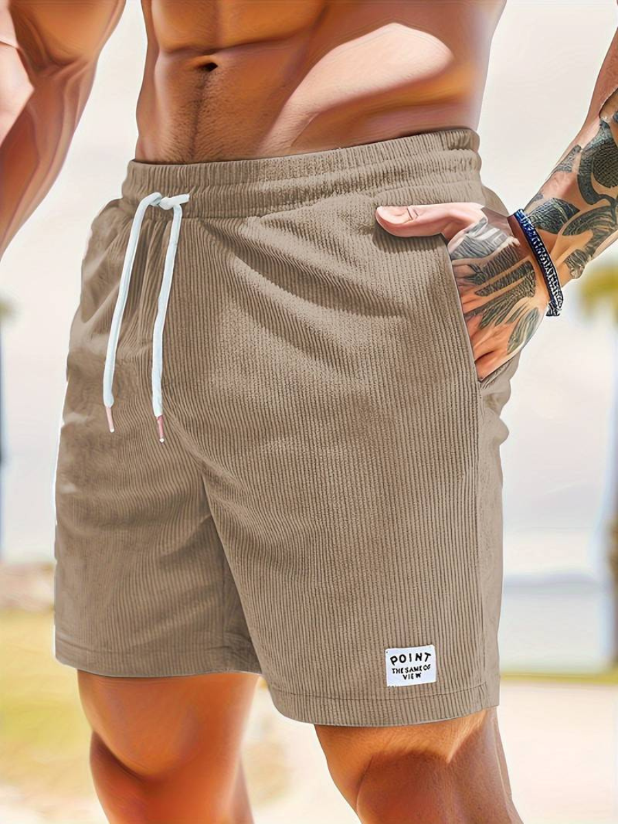 Herren-Badeshorts mit Kordelzug