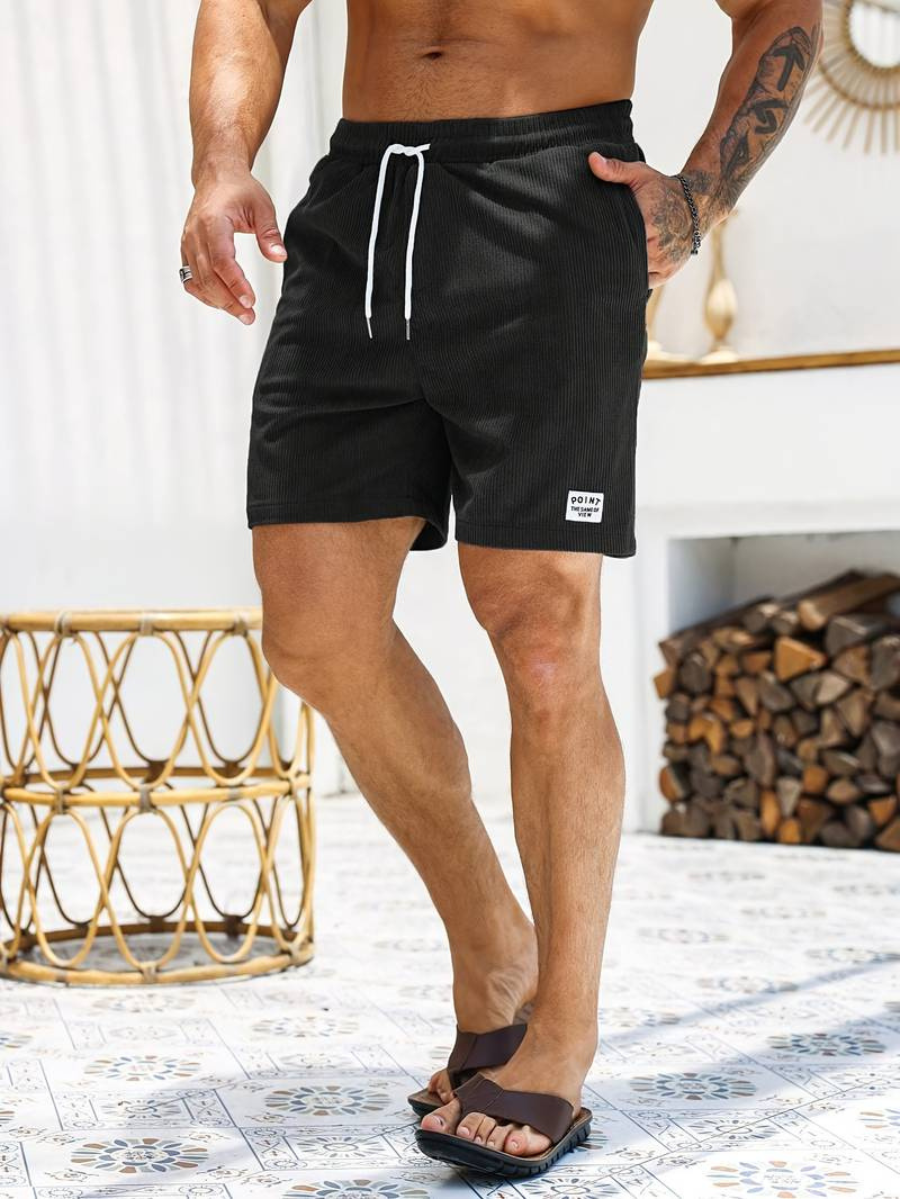 Herren-Badeshorts mit Kordelzug