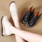 Rutschfeste und strapazierfähige Damen-Keilschuhe aus Leder EB EB