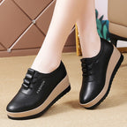 Rutschfeste und strapazierfähige Damen-Keilschuhe aus Leder EB EB