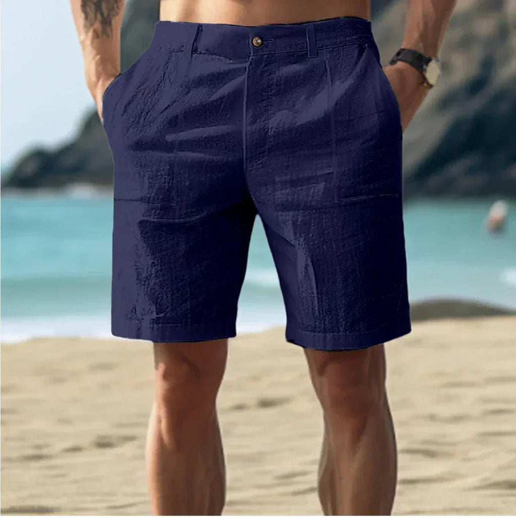 EB | Herren Leinen Shorts für Entspannte Sommertage Atmungsaktiv, Bequem & Stilvoll