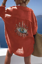 EB | Evil Eye Perlen-Polo Button Down