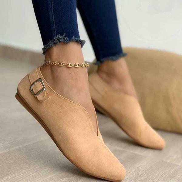 Casual Wildleder Flachschuhe EB