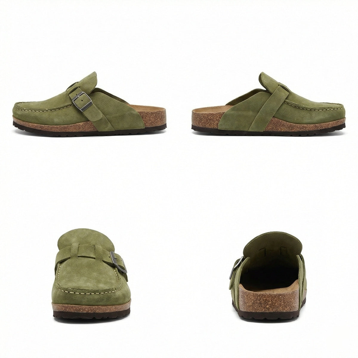 Clogs - Damen Retro Wildleder Slip-On Mule EB