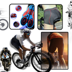 Nahtlose gepolsterte Radhose