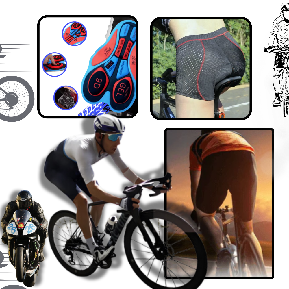Nahtlose gepolsterte Radhose