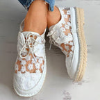 bestickte Mesh-Schuhe EB