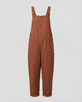 EB | Weite-Leg-Overall Damen mit verstellbarer Schnalle und Tasche aus Baumwolle